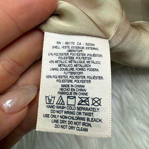 Anthropologie Moulinette Soeurs Fallen Star Gold Ruffle Maxi Skirt Size 2 Boho - Picture 15 of 16